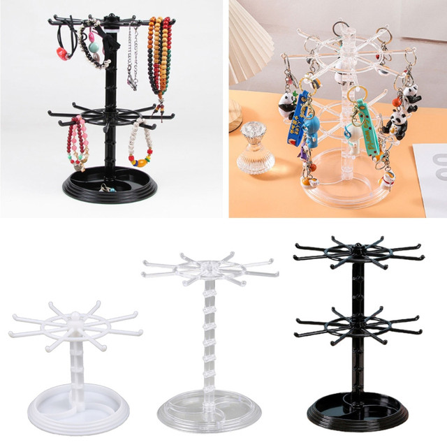 Keychain Hanger Pendants Display Rack Storage Rack Rotatable Rack